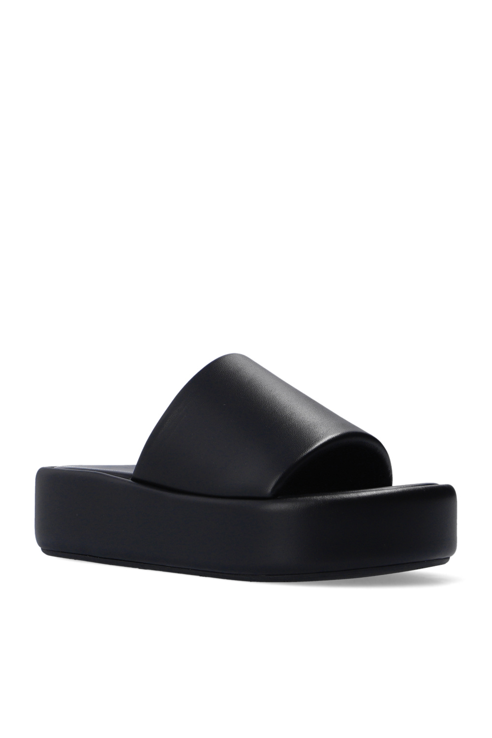 Balenciaga leather discount platform slides